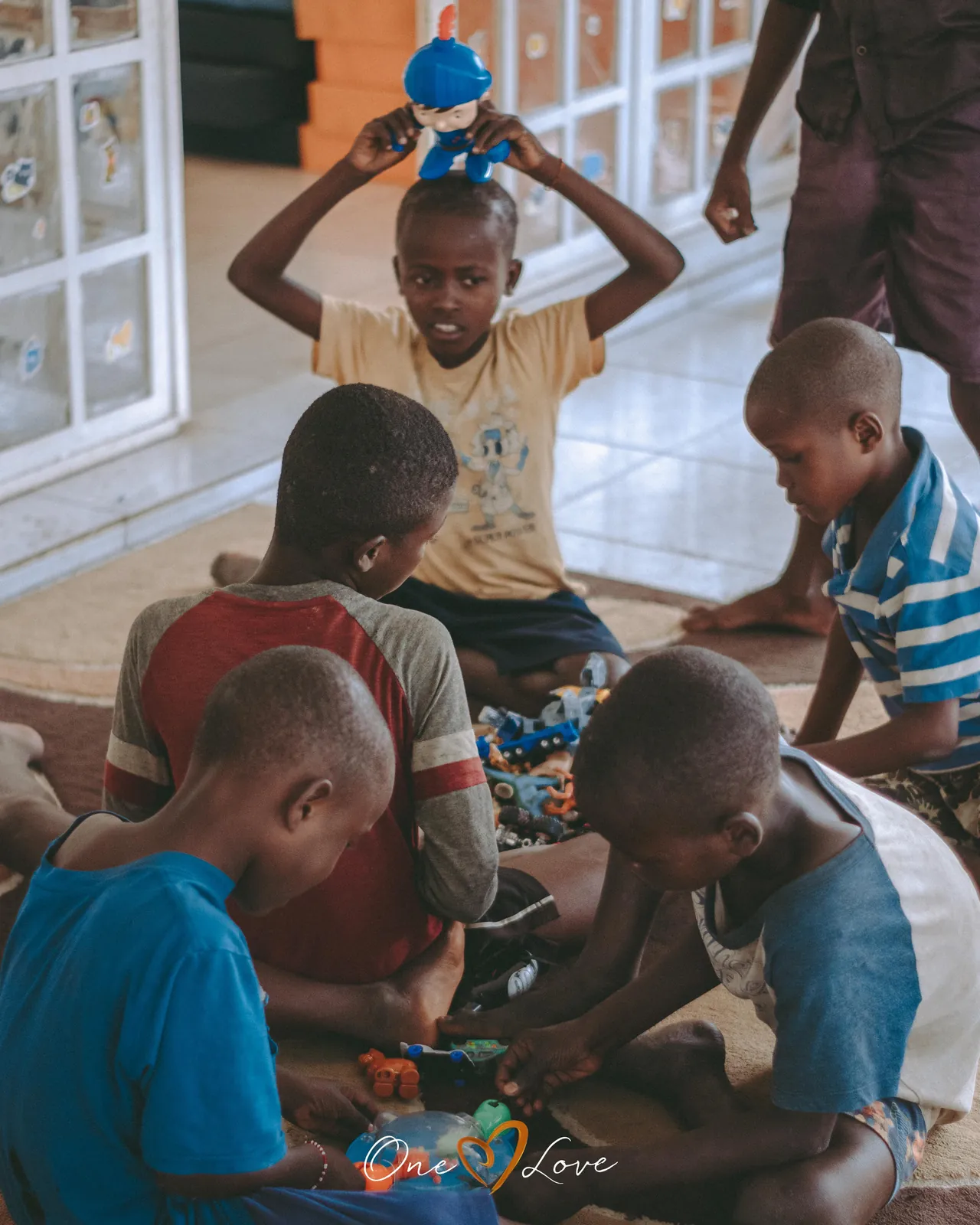 Children at the One Love day centre, June 2022