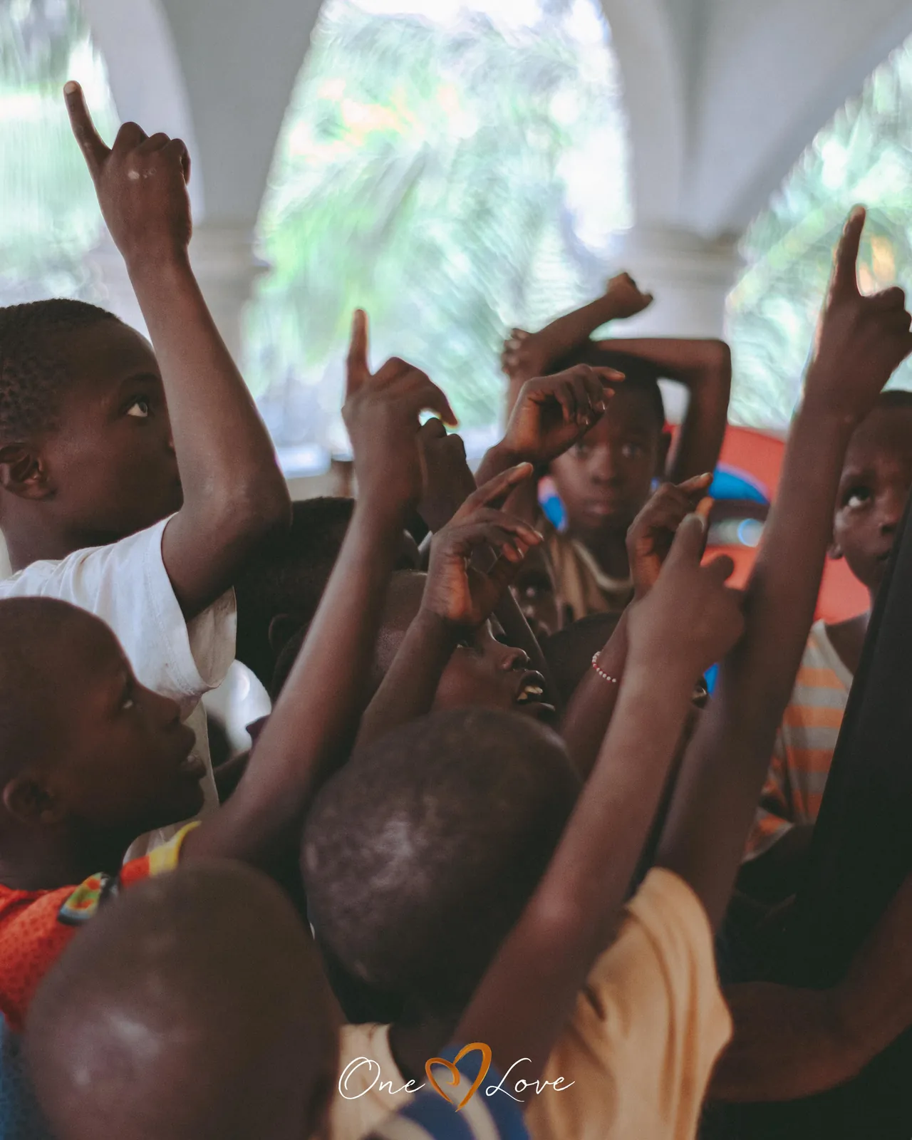 Children at the One Love day centre, June 2022