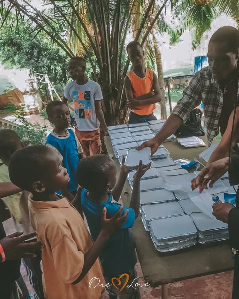 Children at the One Love day centre, January 2023
