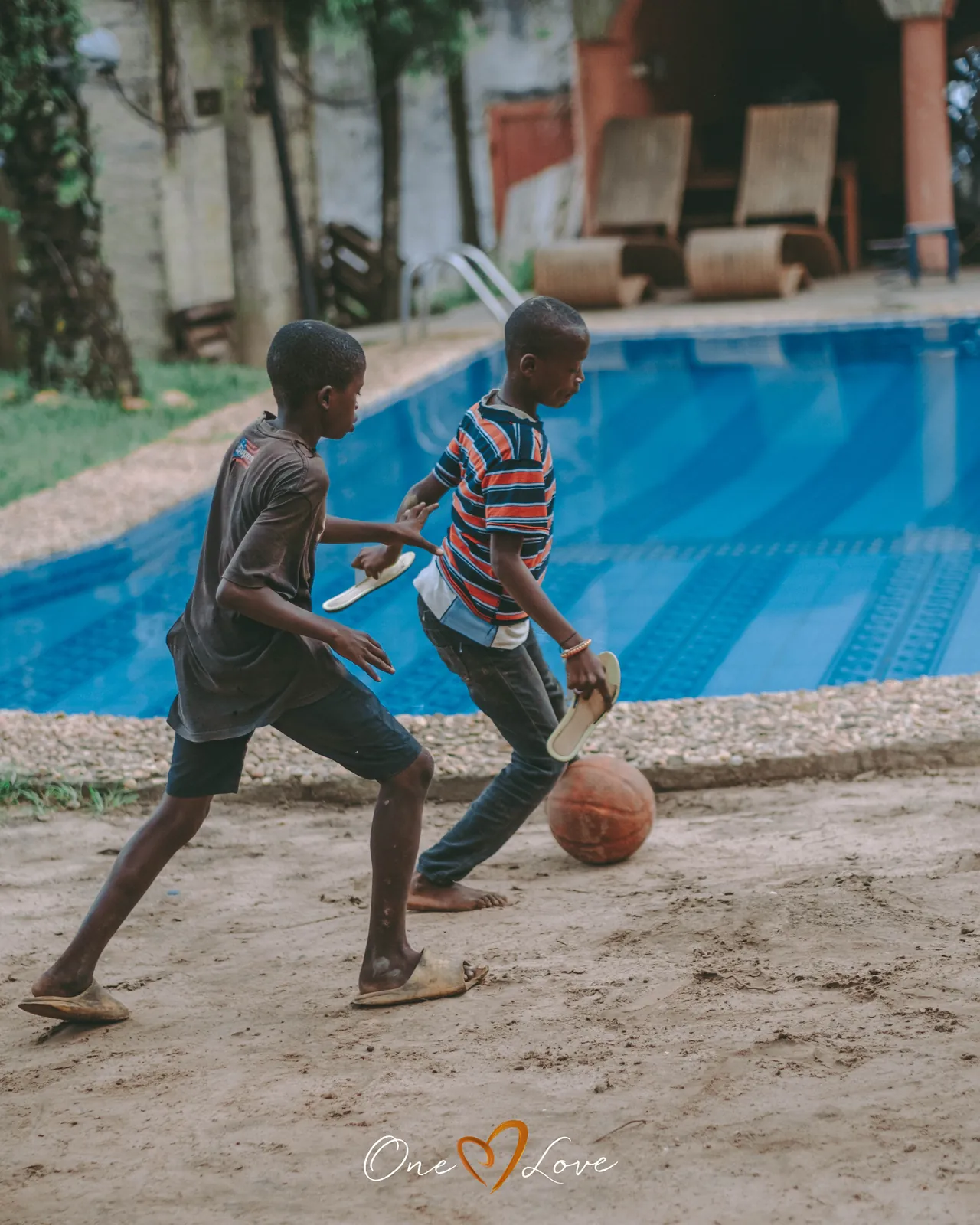 Children at the One Love day centre, February 2023