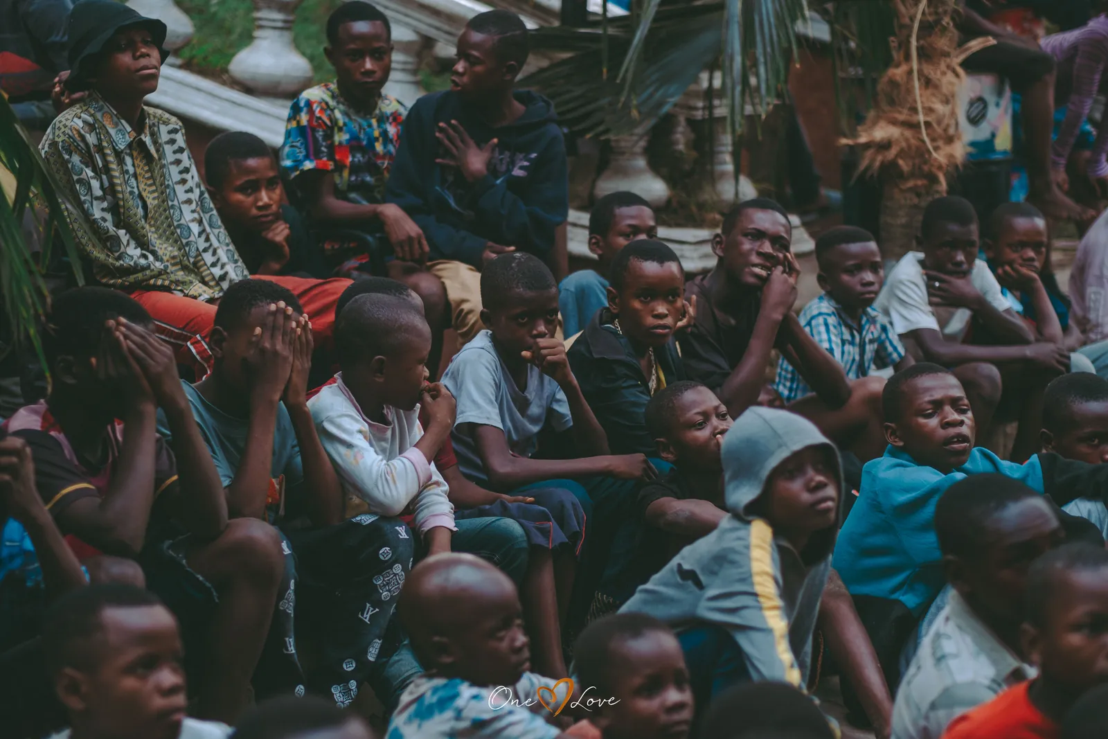 Children at the One Love day centre, June 2023