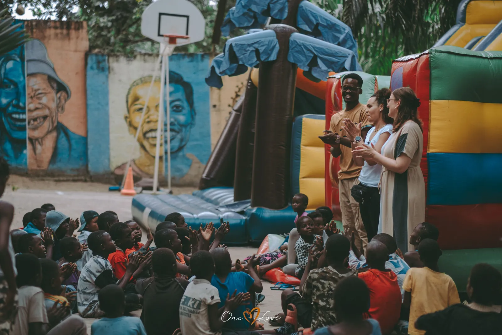 Children at the One Love day centre, June 2023