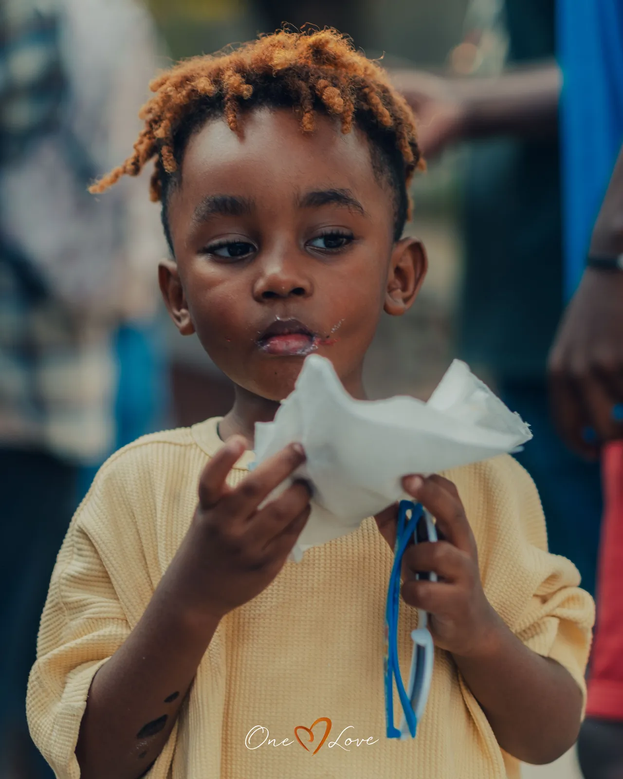 Children at the One Love day centre, 2 September 2023