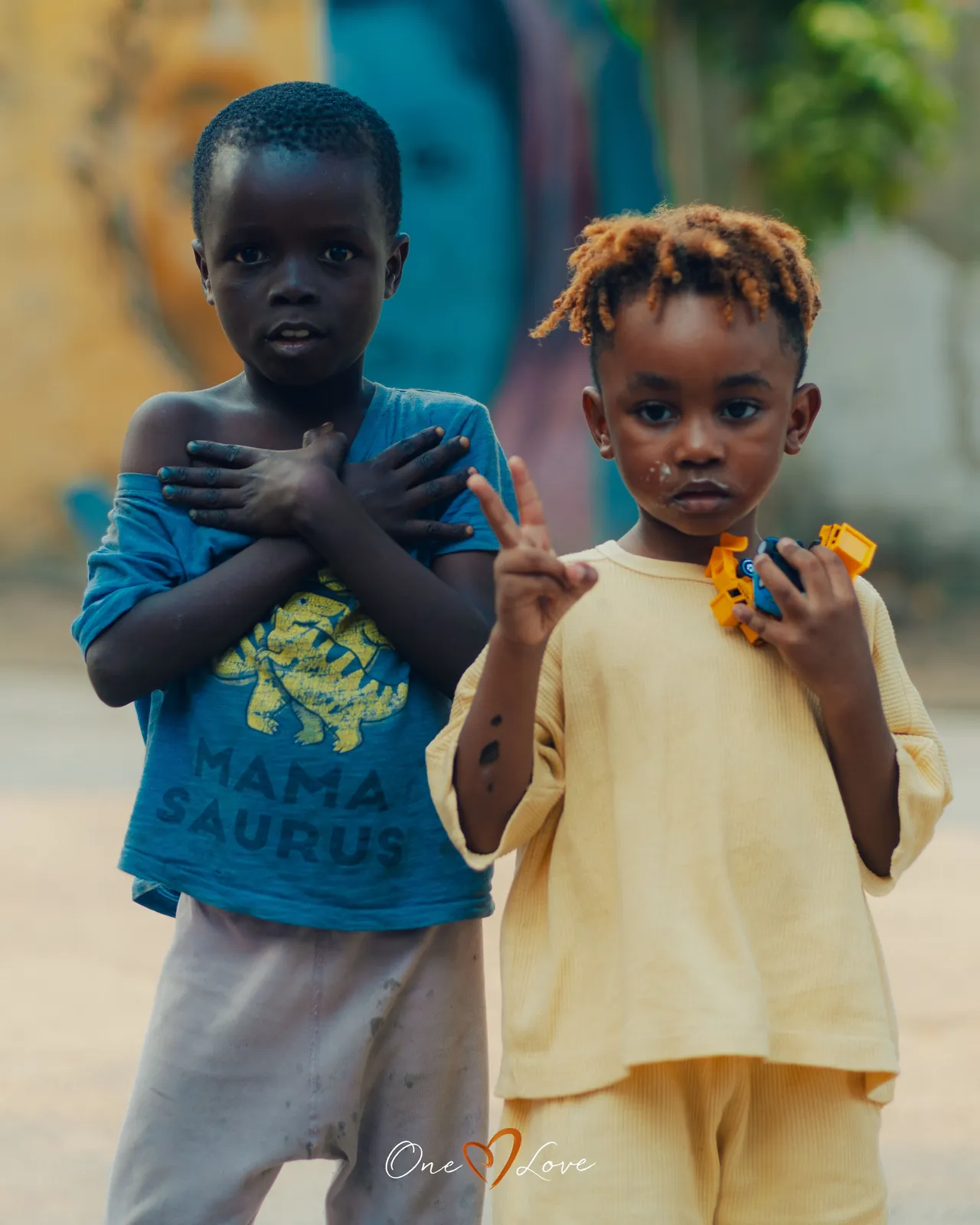Children at the One Love day centre, 2 September 2023