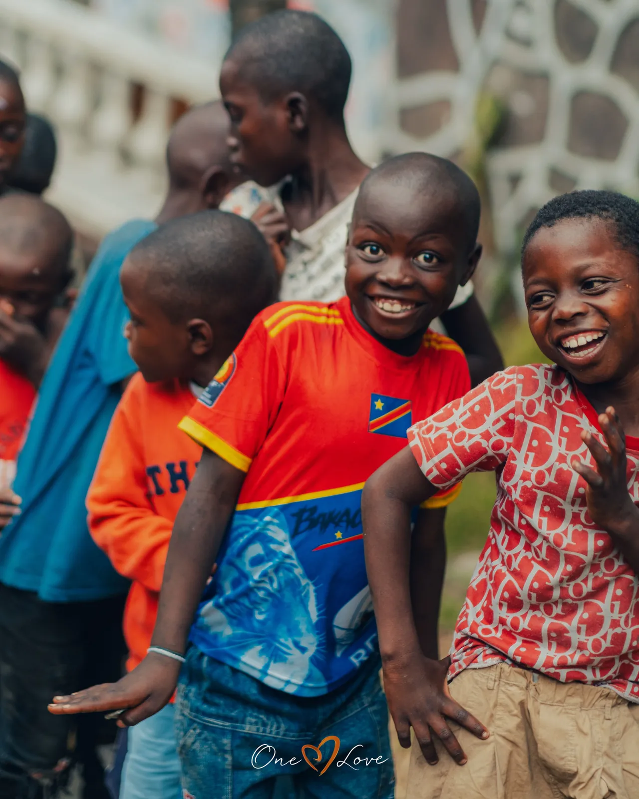 Children at the One Love day centre, 17 September 2023