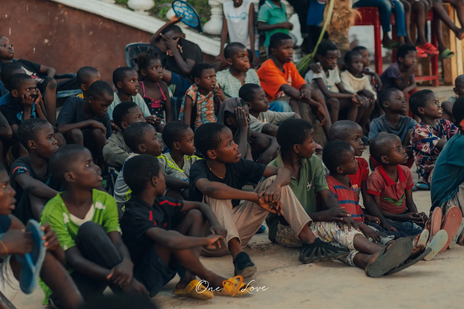 Children at the One Love day centre, 2 December 2023