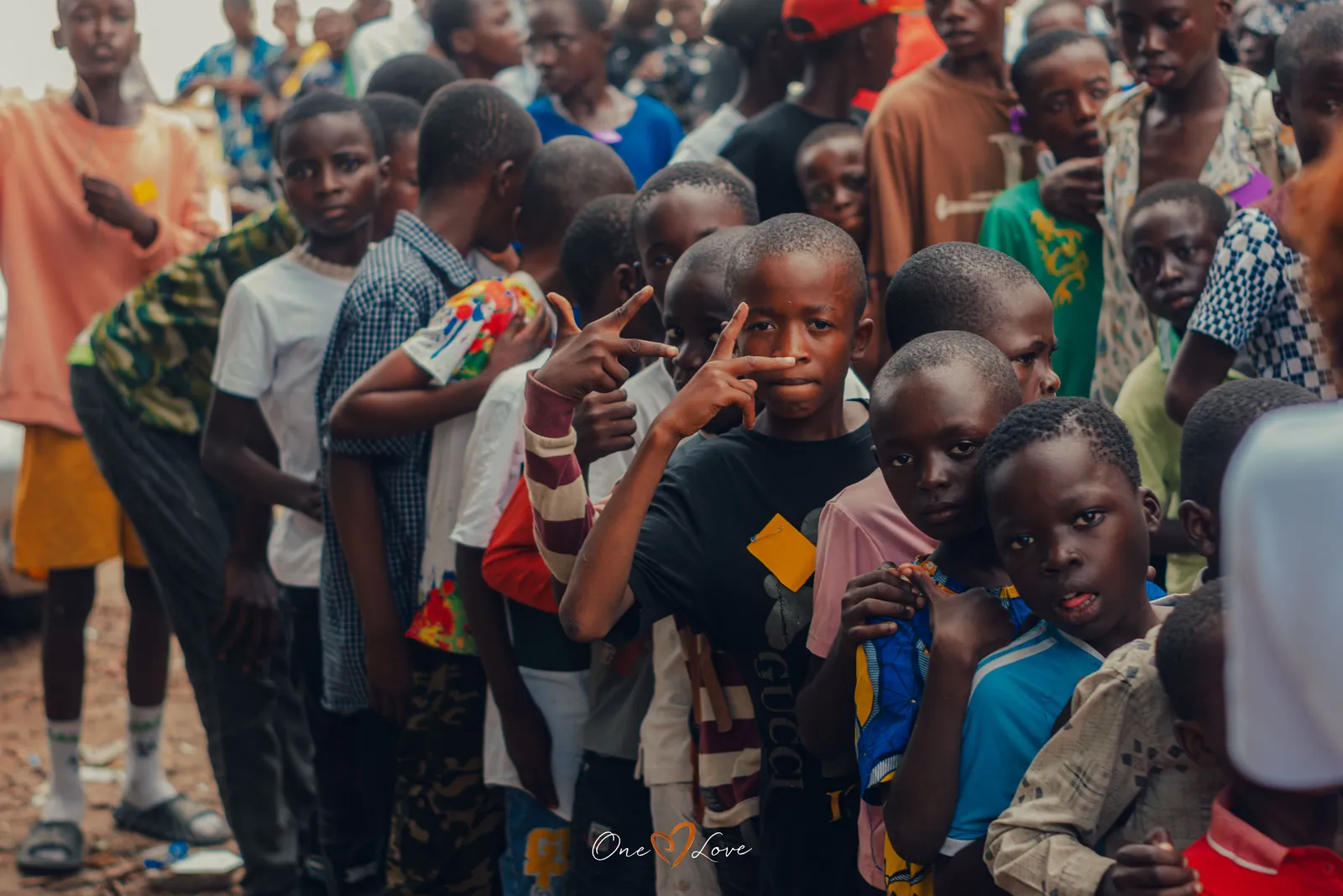 Children at the One Love day centre, Christmas 2023