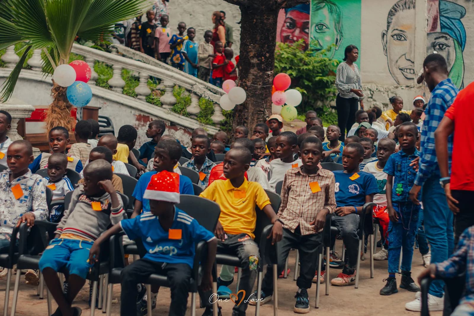 Children at the One Love day centre, Christmas 2023