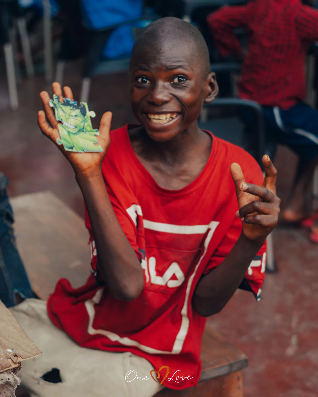 Children at the One Love day centre, February 2024