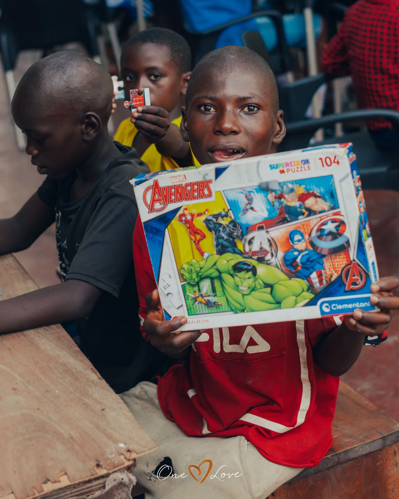 Children at the One Love day centre, February 2024