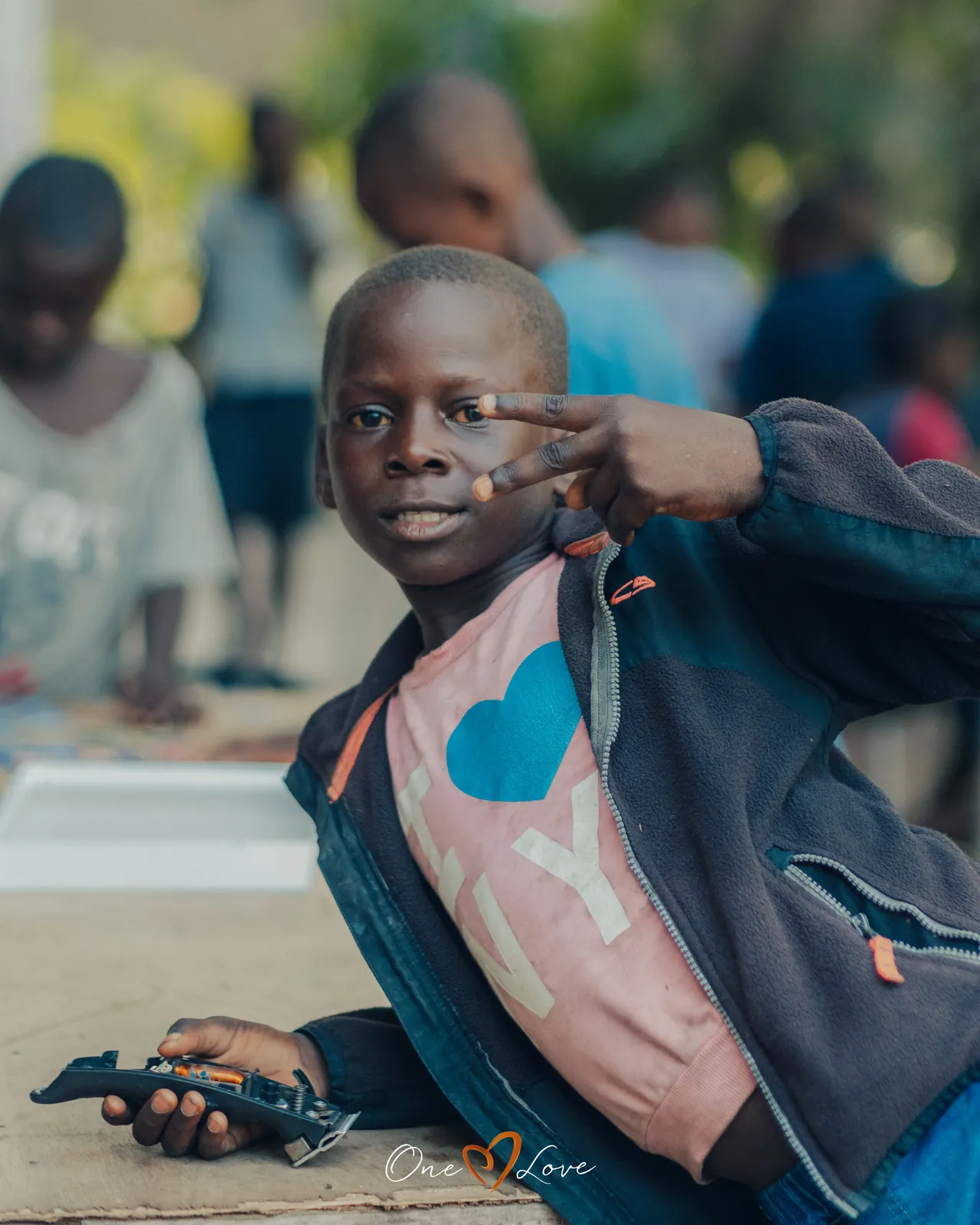Children at the One Love day centre, March 2024