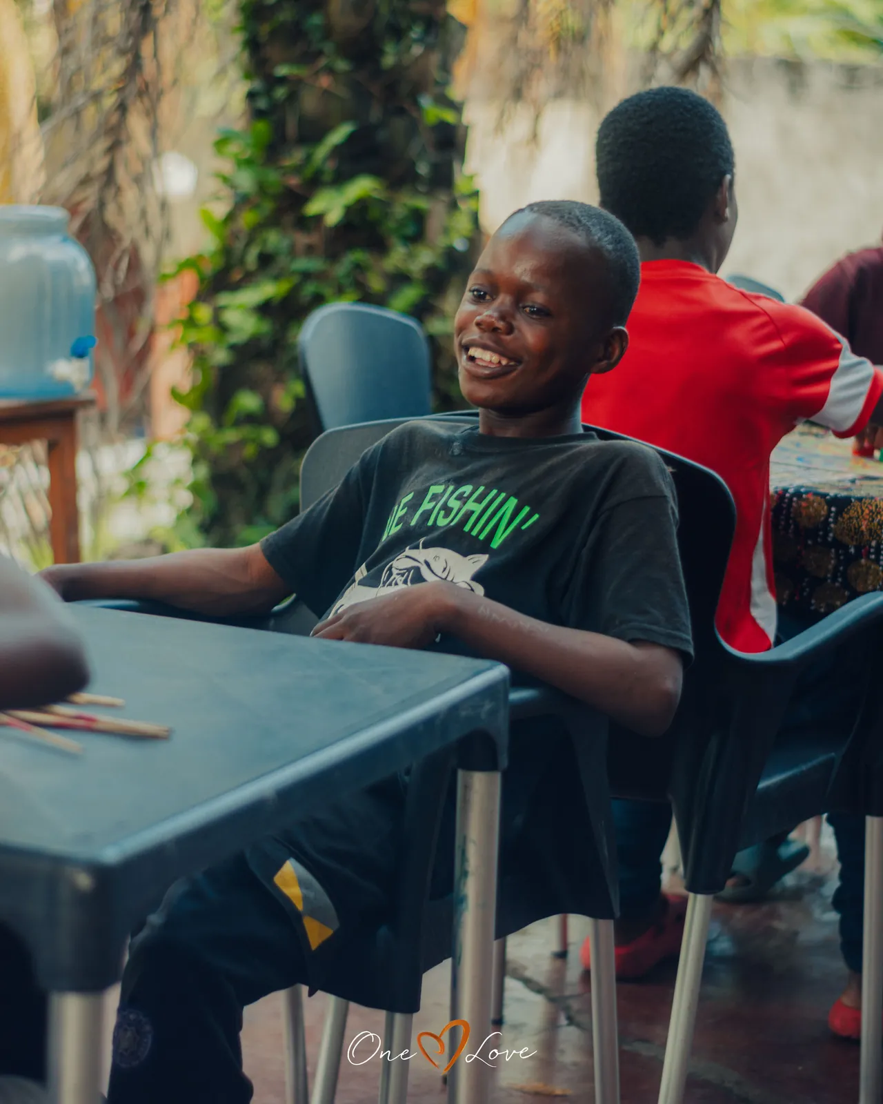 Children at the One Love day centre, 10 April 2024