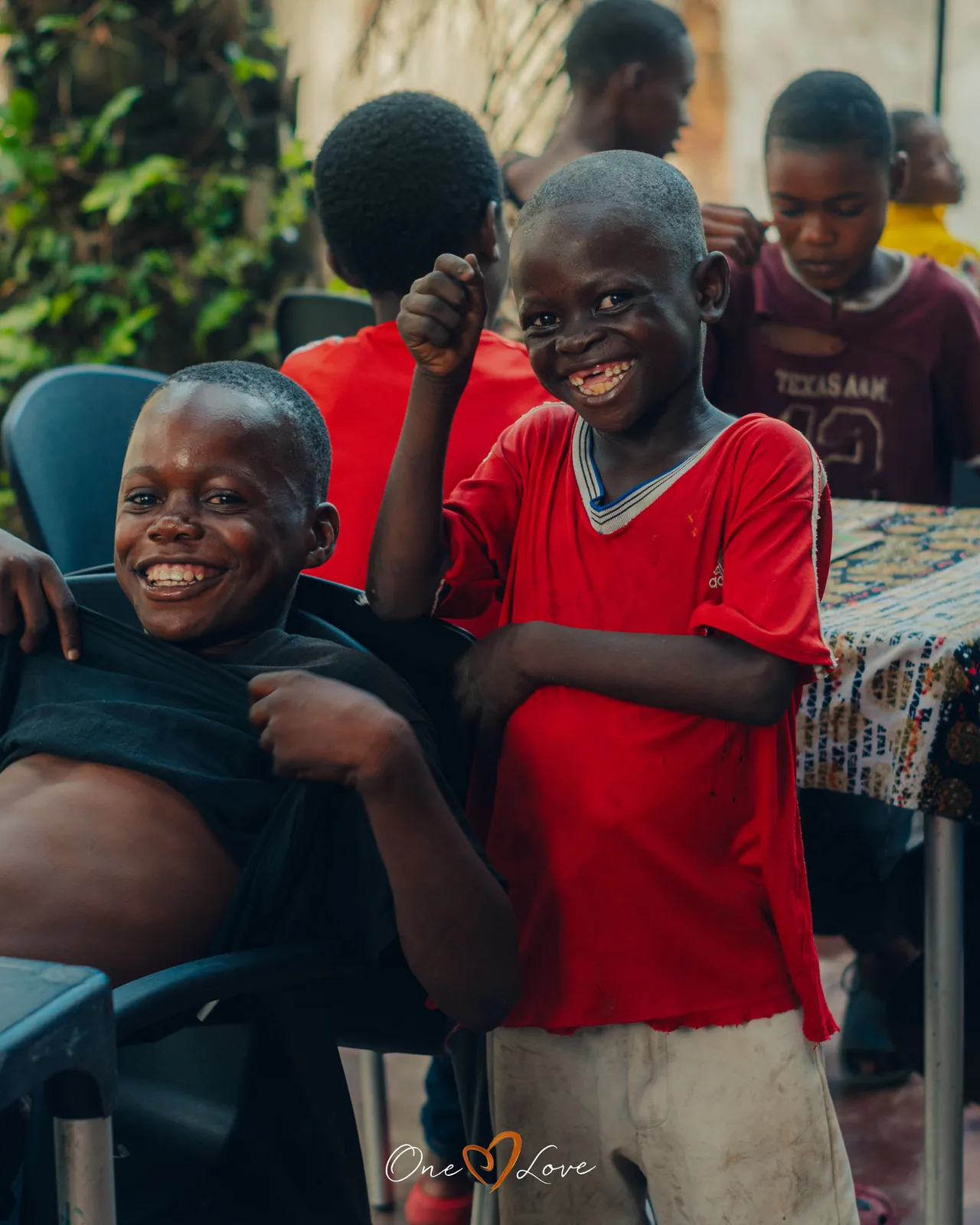 Children at the One Love day centre, 10 April 2024