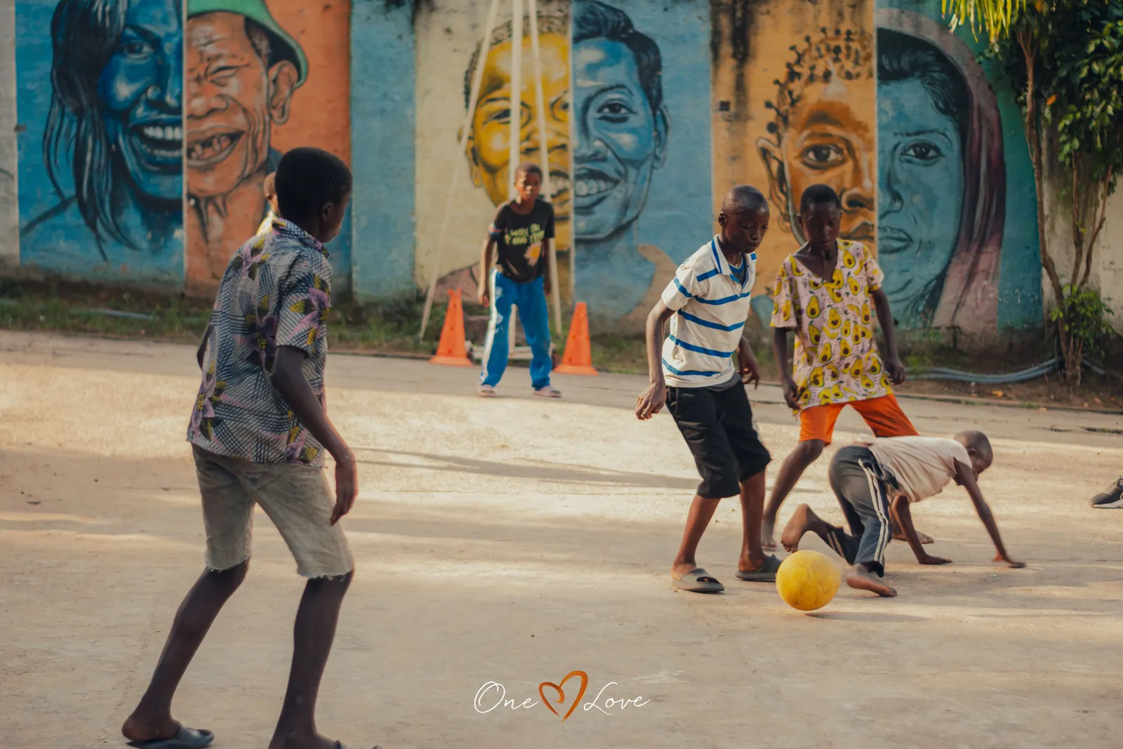 Children at the One Love day centre, 13 April 2024