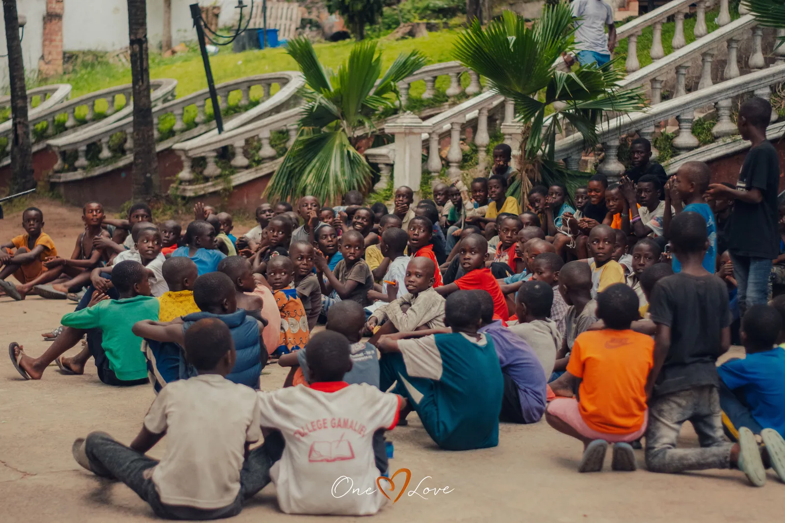 Children at the One Love day centre, 13 April 2024