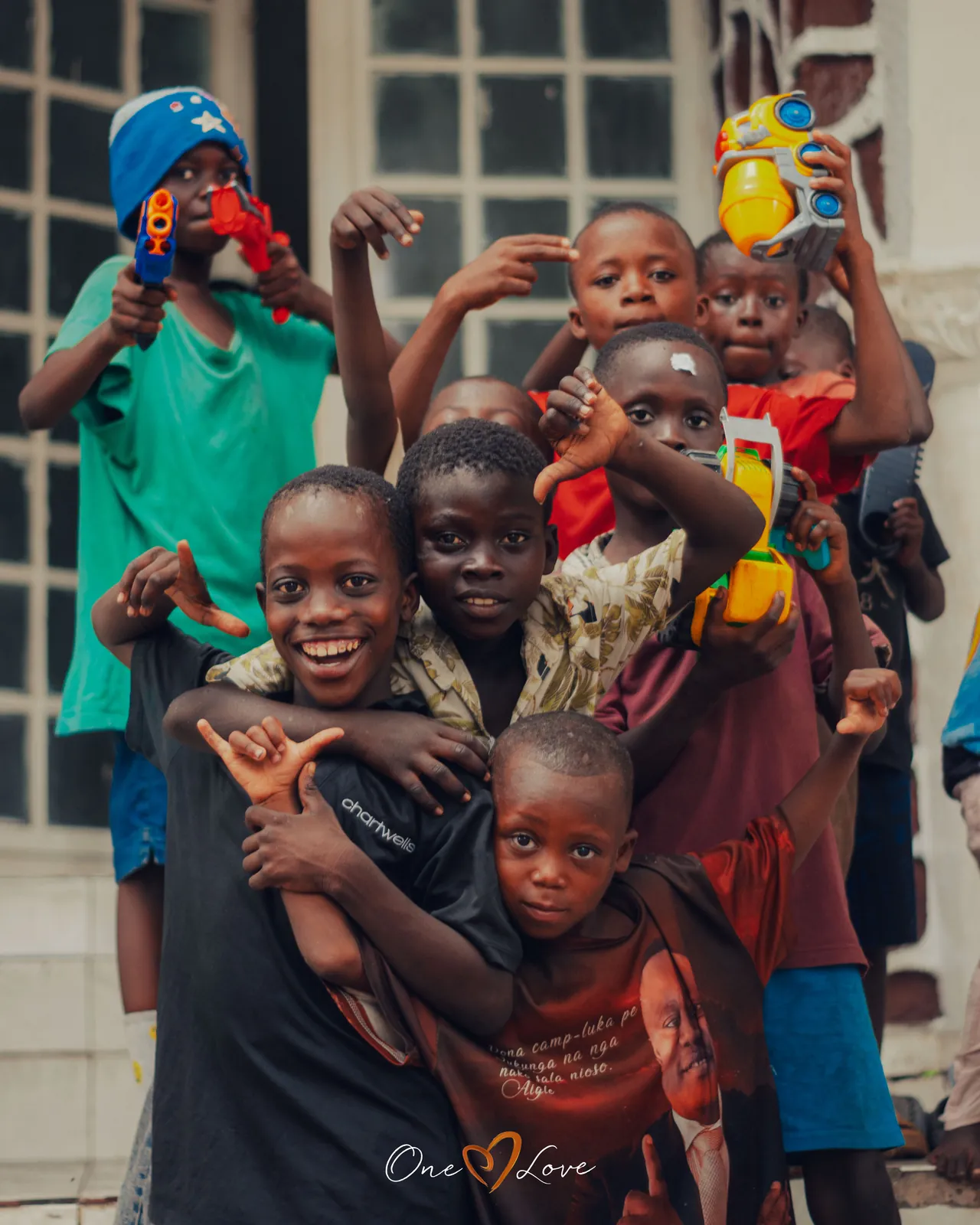 Children at the One Love day centre, May 2024