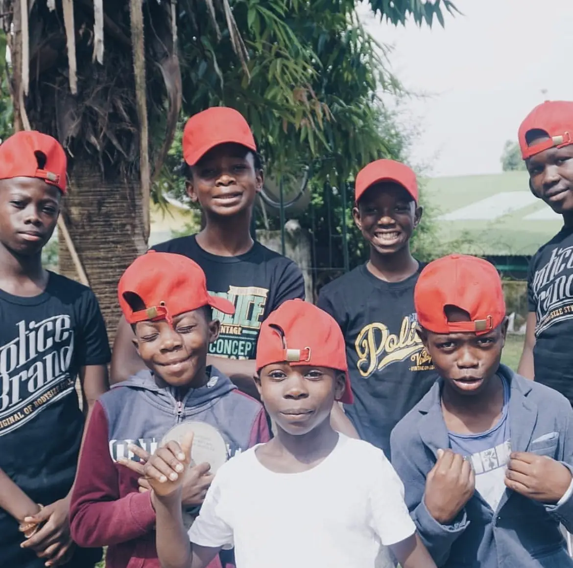Les « petits héros » de la One Love House, en 2019.