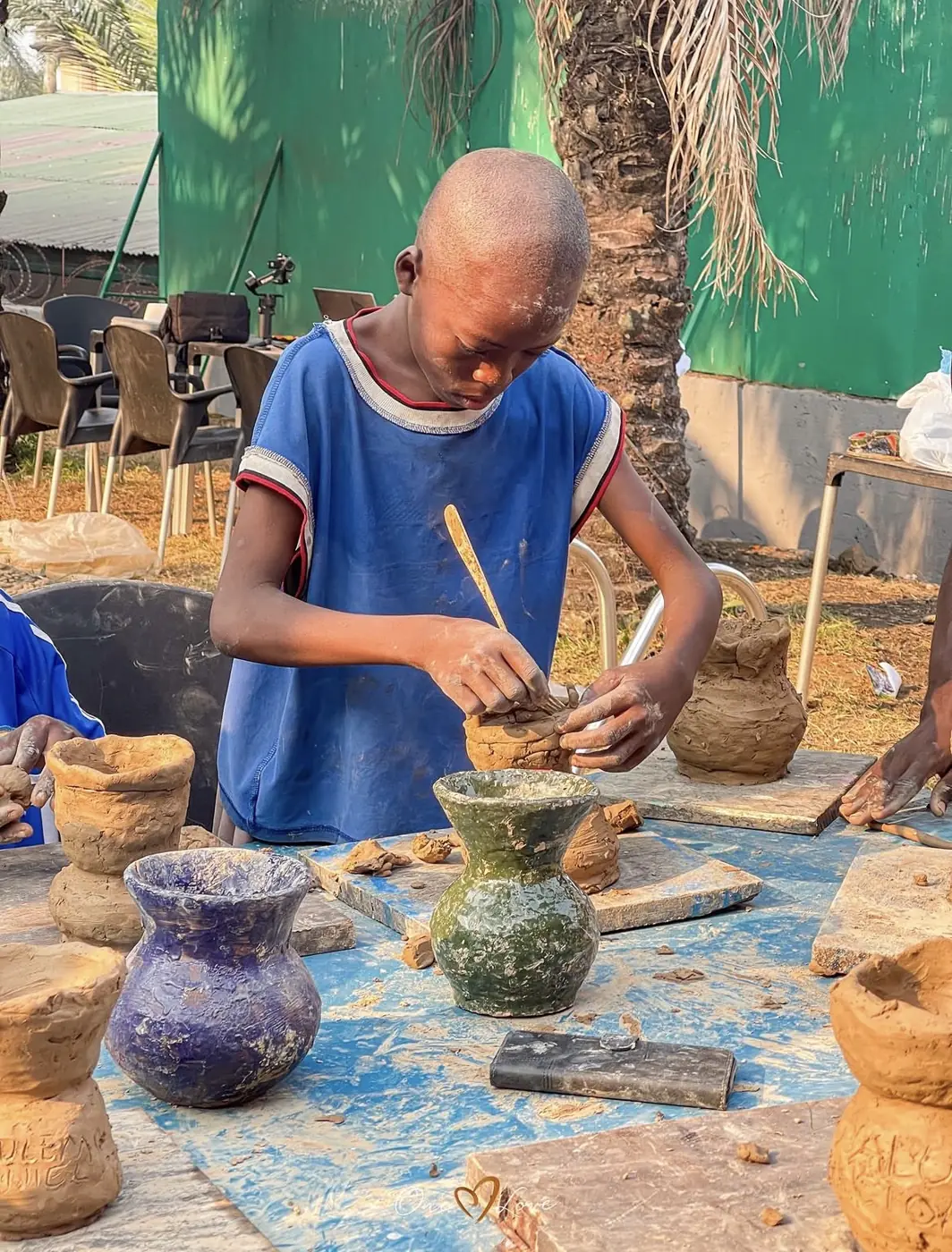 Atelier de poterie.